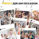 Confetti Cannon Party Poppers Shooters,(6 pack) YESHOW Confetti Blaster Silver Metallic for Birthday Graduation Wedding Christmas New Years Eve