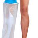 Asunby Cast Covers for Shower Leg Adult Waterproof full Leg Protector Shower Bandage Wound Showering for Broken Leg Knee Foot Ankle Wound Burns Care Supplies, After Surgery Gifts, Reusable (Long Full size-30.7")