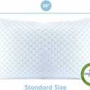 Nestl Cooling Pillow for Sleeping 1 Pack, Luxury Shredded Memory Foam Pillows Standard Size, Adjustable Cold Gel Pillows for Hot Sleepers Supportive Cool Pillow for Side Back Stomach Sleepers, Standard 20"x28"
