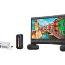 iLive Pop-Up Home Movie Theater Kit with Inflatable Screen, Projector and Party Speaker
