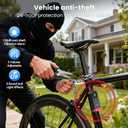 TECKNET Bike Alarms for Ebikes with Remote Control, Motorcycle Alarm, 120dB Bicycle Anti-Theft Alarm, IP65 Waterproof Bicycle Alarm, Wireless Ebike Alarm Suitable for Bicycles, Motorcycles and Carts