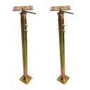 House Floor Jack Post 35" - 59.8" Adjustable for Leveling Lifting, 2 Pack