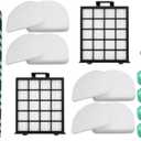 AZ4002 filter Compatible with shark detect pro/Shark Power Detect Upright Vacuum AZ4000 AZ4002 AZ4000C-2HEPA+4Foam&Felt Filters+1Cleaning Brush+4Odor Neutralizer Cartridge+1Main Brush (12pcs) (12 pcs)