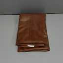 BRAWARM Faux Leather Throw Pillow Covers 18 X 18 Inches, Brown Leather Pillow Cover, Hand Stitched Leather Decorative Pillow Cover for Couch Sofa Bed Living Room Home Garden (18" x 18" (Pack of 1))