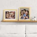 3 x 11x14 Picture Frame, Display 8X10 Picture Frames with Mat or 11x14 without Mat, Wall Mounting Display Photo Frames, Gold
