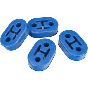 Exhaust Hangers Upgrade EPDM(More Durable than Rubber) Muffler Bushing Insulator Shock Absorbent Mount Bracket 2 Hole 12mm (73mm x 47mm x 21mm) Universal Fit - 4PCS (Blue)