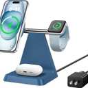 3 in 1 Magnetic Wireless Charger (Blue)
