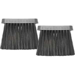 2 Pieces Chimney Bench Brushes Oblong Fireplace Brush Horse Hair Soft Bristles Dust Brush Replacement Head for Hearth Tidy Car Fireplace Fire Pit Wood Burning Stove