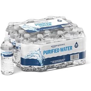Amazon Grocery, Purified Water, 16.9 Fl Oz, 24 Ct (Previously Happy Belly, Packaging May Vary) BB: 05/11/27