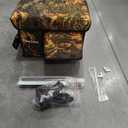 Weatherproof Heated Cat House for Outdoor in Winter, Heated Cat Bed Kitty Shelter with Cat Heating Pad, Insulated & Safe Escape Door, Warm House for Outside Stray Cat (Leaf Color, 12"x16"x16")