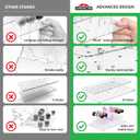 X-Protector Cakepop Stand - Unique Cake Pop Holder with 3 Figures - Clear Cakepop Stand Display for 24 Cake Pops - Premium Lollipop Holder - Acrylic Cake Pop Holder Stand - Ideal Candy Holder!