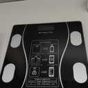 Intelligent Body Fat Scale, a Simple and Practical Digital Scale That can be Connected to a Mobile Digital Bathroom Scale to Display BMI, Body Fat, Muscle Mass, and Durable Weight Scale (Black)