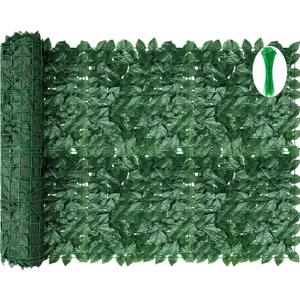 Artificial Ivy Privacy Fence Screen, 120x40 inch Dense Leaves Fence Panel, Super Privacy Greenery Wall Faux Ivy Greenery Backdrop Ivy for Patio, Balcony, Garden, Backyard Indoor Outdoor Decor