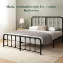 Zinus Leonardo Metal Platform Bed Frame, Victorian Spindle Style Headboard and Footboard, Heavy Duty Bed Base, Ample Underbed Space, Twin