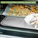 25 Pack Disposable Foil Oven Liners, 18.5 x 15.5 Inch Aluminum Foil Liners for Electric Oven & Gas Oven, Oven Drip Pan Tray for Baking, Roasting, Grilling & Cooking