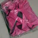 EocuSun Large Mesh Beach Bag Tote Durable Sand Away Drawstring Beach Backpack Swim and Pool Toys Balls Storage Bags Packs, Stay Away from Sand and Water, Toy Not Included (Hot Pink)