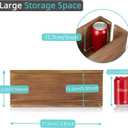 Large Cable Management Box, Burnt Wood Cord Organizer Box for Desk, Floor, Office to Hide Extension Cords Power Stripes Surge Protectors Chargers Wires