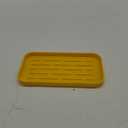 Silicone Kitchen Sink Organizer Tray for Multiple Usage, Easy Clean, Eco-Friendly Sponges Holder for Kitchen Bathroom Counter or Sink, Dish Soap Dispenser, Scrubber, Bottle, Cup Yellow 10x5.3
