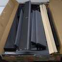 Full Size Platform Bed Frame with Upholstered Button Tufted Headboard, Mattress Foundation with Wooden Slat Support, Noise Free, No Box Spring Needed, Easy Assembly, Dark Grey