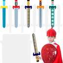 Harloon 24 Sets DIY Swords for Kids Blank Sword Make Your Own 20 Inch Long Craft to Decorate Handmade Painting Paper Cutouts for Knight Favor Supplies Decoration School Play Castle Activities