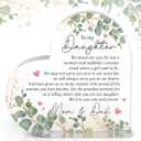 SUCHAGIFT Gifts for Daughter - Daughter Gifts from Parents - Birthday, Christmas, Wedding, Graduation Gifts for Daughters - To My Daughters from Dad Mom, Father Mother Gift - Acrylic Plaque, Pack Of 2