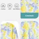 Girls Tie Dye Shirts Kids Long Sleeve Crewneck Sweatshirts Colorful Pullover Tops 7-12 Years