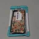 for Samsung Galaxy S21 Case,Soft Silicone Shockproof Bumper Camera Protection Phone Case-Dark Embroidery Flower