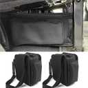 YOCTM For Jeep Wrangler JK JL 2018-2025 Under Seat Storage Organizer - 2-Pack Car Rear Seat Bags, Black Oxford Interior Accessories