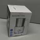 Milk Frother, 4-IN-1 Electric Milk Frother and Steamer, 17 OZ Stainless Steel Milk Frother Dishwasher Safe, Durable Silent Working Frother for Coffee, Hot and Cold Foam Maker, Black