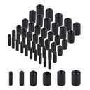 Aleric Rubber End Caps - 60pcs Flexible Screw Thread Protector Covers Rubber Bolt Covers Caps for Metal Tube Rod in 6 Sizes 2mm,3mm,6.5mm,8mm,10mm,12mm