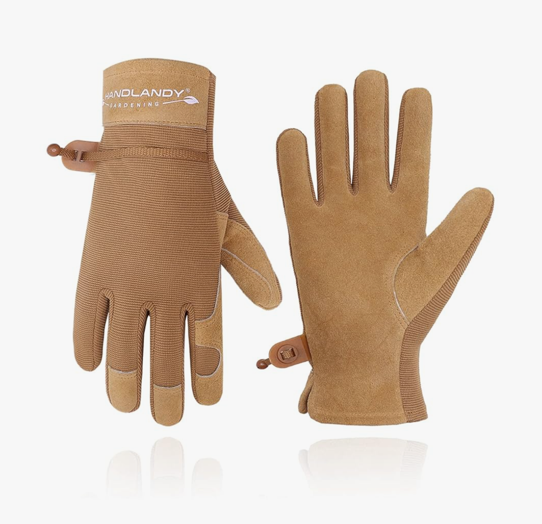 HANDLANDY Women Safety Work Gloves Utility Touch Screen Working Grip Glove for Yardwork Gardening Breathable Mechanic Gloves Size 7