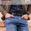 BULLIANT Mens Ratchet Belt,Leather Adjustable Slide Belt For Gift Mens Dress Casual 1 3/8",Size Adjustable (Brown)