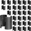 60PCS Wire Shelf Clips, Wire Rack Lock Clip for 1" Post, 30 Pairs of Plastic Shelf Clips for Metal Shelving Sleeves System Replacements, for All Kinds of Shelving, Split Sleeve Lock Metal Shelf
