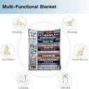 Best/Cool Father in Law Gift from Daughter in Law/Son in Law, Fathers Day Christmas Birthday Gifts for Father in Law Blanket 50"x60"