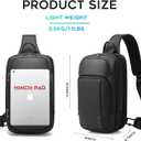 BANGE Sling Bag, Waterproof Shoulder bags with Pad Compartment, Crossbody Backpack for Men