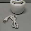 Ultrasonic Retainer Cleaner 45kHz Dental Cleaning Machine With 6 U/V Lights Adjustable Buzzer Alarm 200ML Capacity White