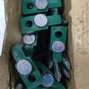 Cheardia 20 Pack Tent Stakes Heavy Duty, 9.75 Inch Yard Stakes Non-Rust Metal Tent Pegs Ground Stakes Tent Spikes for Camping Patio, Garden, Canopies, Grassland, Outdoor, Green