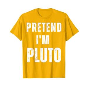 Pretend I’m Pluto Costume | Funny Matching Space Halloween T-Shirt S