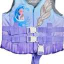 SwimWays Disney Princess Swim Trainer Life Jacket, US Coast Guard Approved Kids Swim Vest, Pool Floats & Life Jackets for Kids 33-55 lbs, Elsa, Small