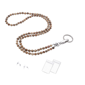 Accessories Lanyard for Women, Beaded Lanyards for ID Badges Holder Teacher Lanyard Holder Keychain Necklace Glasses Strap for Women
