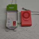 Holmes 4” Necklace Fan – Hands-Free, Battery Powered, Strong Breeze, Compact & Portable, Coral