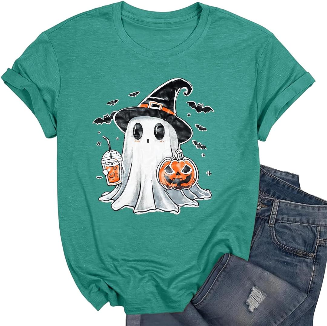 Women's Floral T-Shirts Graphic Loose Tees Sunflower Graphic Summer Short Sleeve Boho Casual Tops (L)