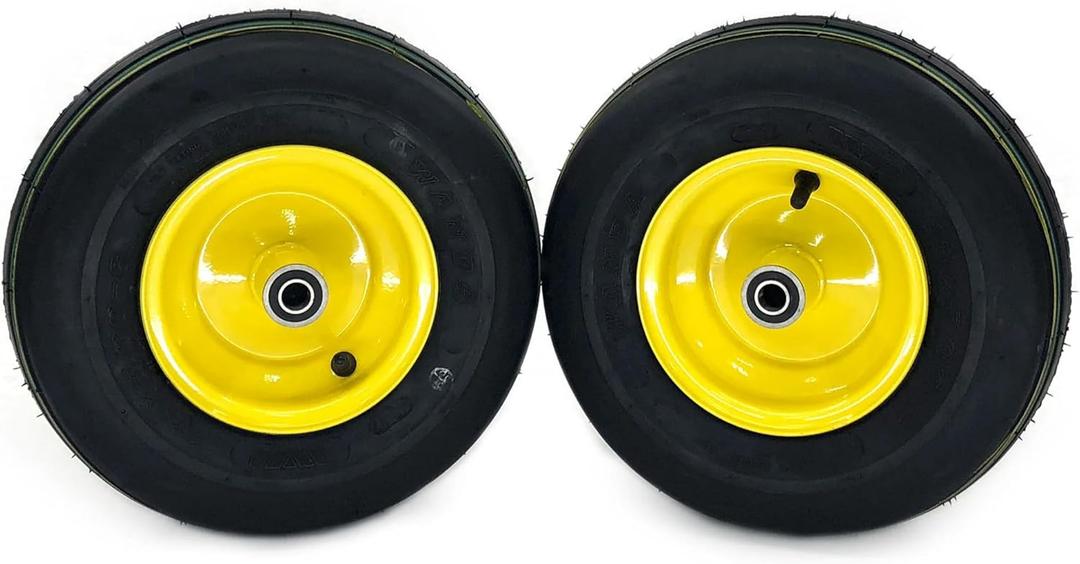 (2) Pneumatic Ribbed Tire Assemblies 13x5.00-6 Fits John Deere AM138762