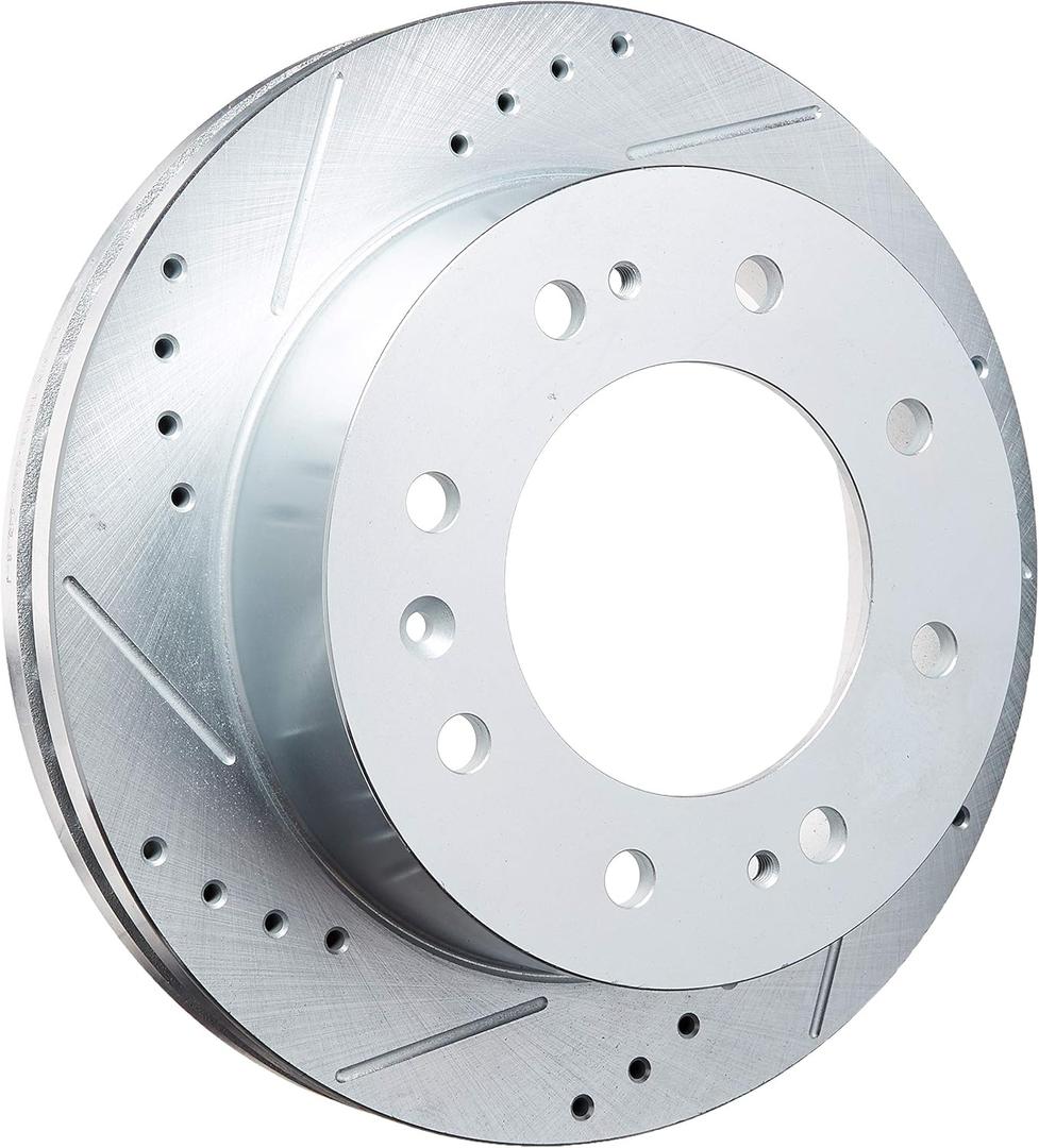 Power Stop AR82153XL Power Stop Extreme Performance Drilled And Slotted Brake Rotors Front Left Power Stop Extreme Performance Drilled And Slotted Brake Rotors
