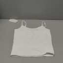PINKMSTYLE Women's Basic Double Lined Scoop Neck Tank Tops Adjustable Cami Tank Summer Sleeveless Tops, Small