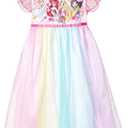 Disney Girls' Princess Dress Nightgown, Fantasy Gown, Soft & Cute Pajamas for Kids (2T)