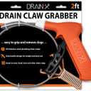 Pistol Grip Grabber Claw, Drain Clog Pickup Snake, Remove Hair and Clogs from Sink, Shower, Tub, Toilet Drains, 2-Ft