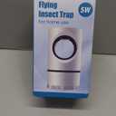 Fruit Fly Trap Flying Insect Traps Fan Powered Indoor Bug Catcher for Mosquitoes Gnats Fruit Flies Mosquito Killer Effective Blue Light (1, White)