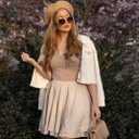 URBAN REVIVO Women's Knit Cardigan Sweaters Casual Long Sleeve Open Front Button Down Cropped Jackets (XL)