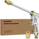 Garden Hose Nozzle, High Pressure Water Hose Nozzle Sprayer Head,fits 3/4 Garden Hose Thread,for Lawn & Garden,Washing Cars,Watering Garden,Cleaning,Showering Dogs&Pets